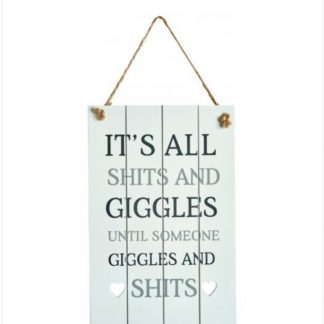 Giggles Wooden Sign