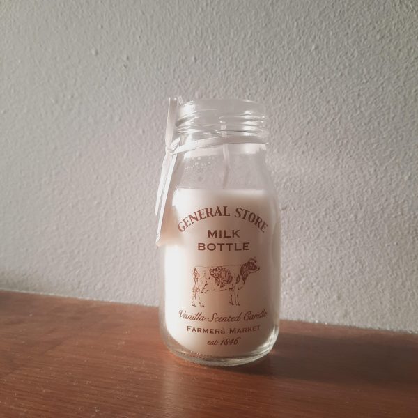 milk bottle candle