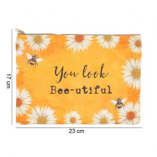 You Look Bee-utiful Make Up Pouch
