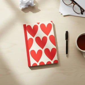 a5 heart notebook
