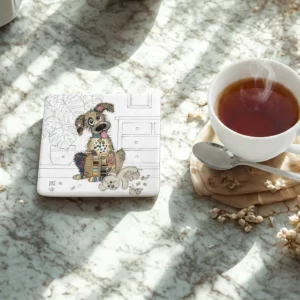 Bug Art Murphy Mutt ceramic coaster