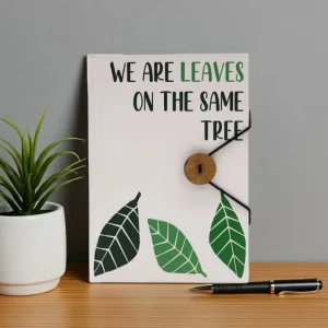 Notebook with Strap Leaves on the Same Tree