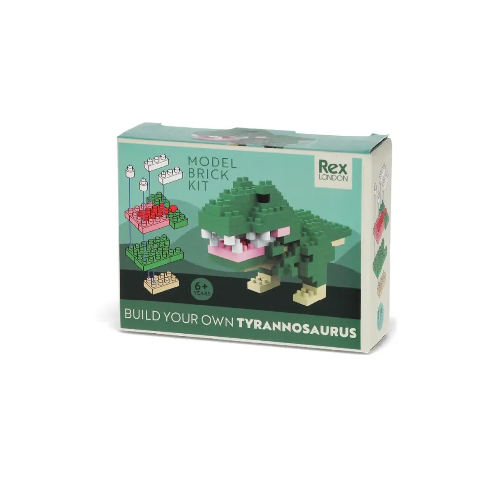T rex model brick kit for children aged 6+