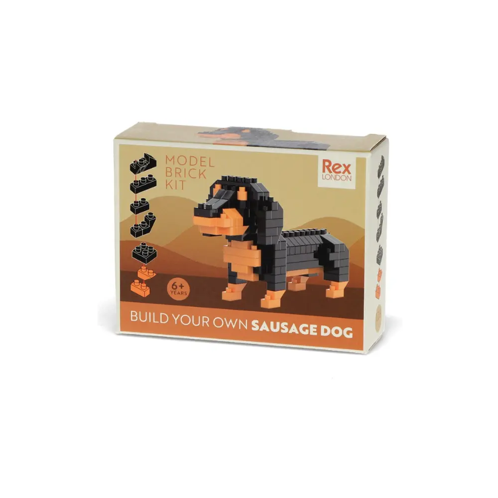 Dachshund construction toy set 128 pieces