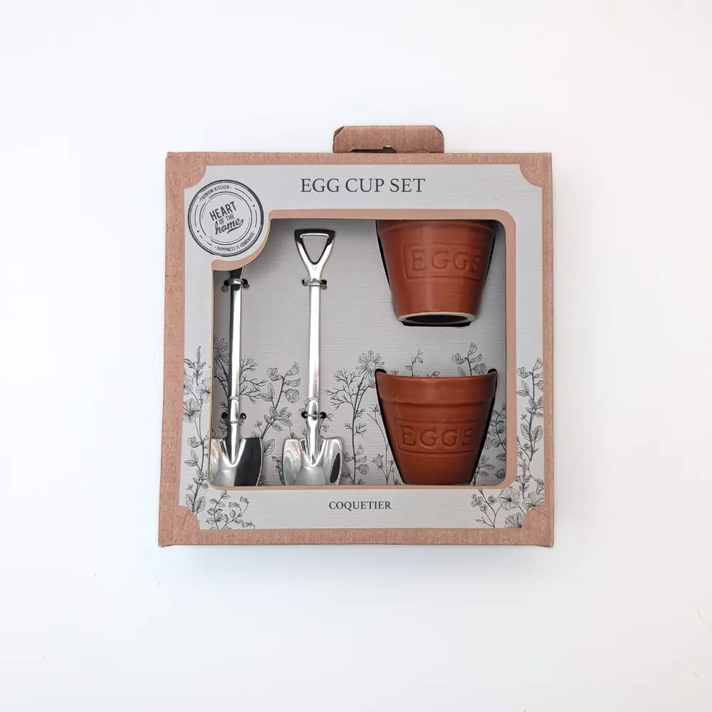 Garden Spade Egg Cup & Spoon Gift Set