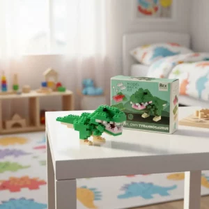 Build your own Tyrannosaurus Rex brick model