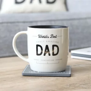 Truly Amazing Dad ceramic mug with black interior